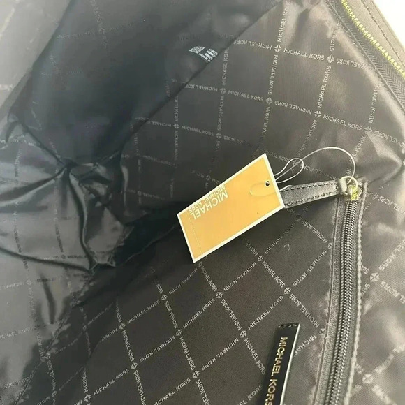 Michael Kors Purse & Wallet Avril Extra-Large Leather and Suede Tote Bag Black - Picture 8 of 12